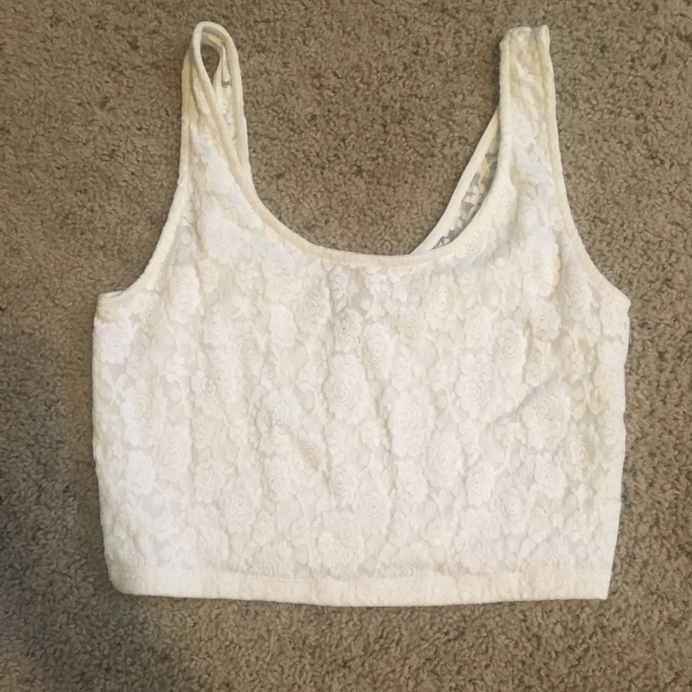 Lace crop top